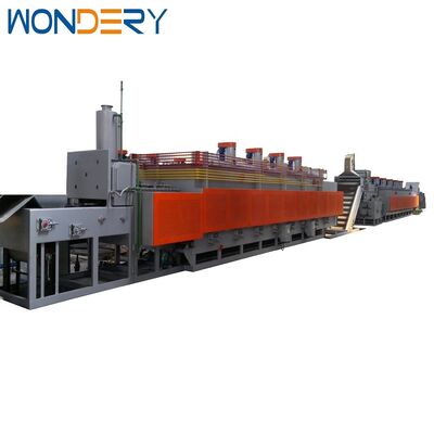comprar Horno de tratamiento térmico con malla de cinta continua WONDERY con regulación de temperatura PID para proceso de cementación Fabricación en línea