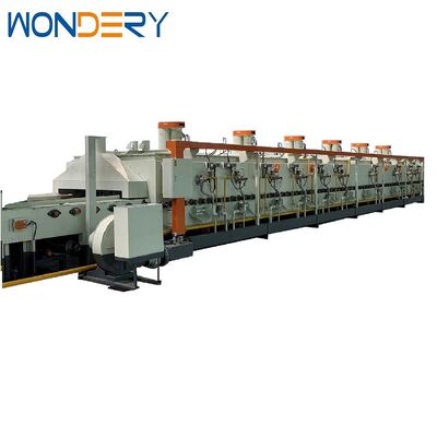 comprar Horno de malla continua de gas natural de carburación WONDERY 350 kg/hora con control PLC Siemens para tratamiento térmico industrial Fabricación en línea