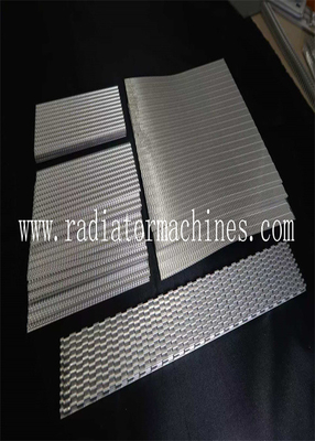 Las aletas del radiador de aluminio estampadas de punta de aleta personalizadas