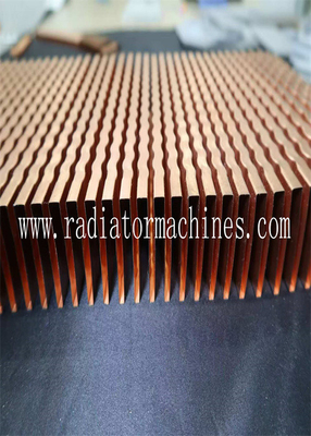 1-12 mm de altura de las aletas de radiador de la máquina de aletas para la longitud de las aletas cuatomizadas