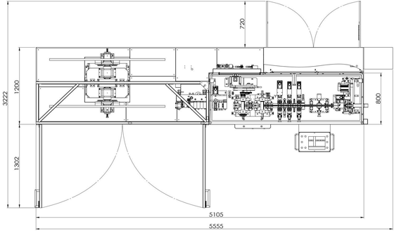 350-800 mm de altura del núcleo. Formación de aleta + ensamblaje del núcleo. Línea de producción totalmente automática. Sistema de automatización completa de núcleo de una sola fila para radiadores de automóviles.