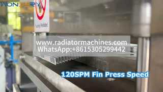 120SPM Fin Press Machine | High-Speed Wave Fin Production Line, Precision Stamping