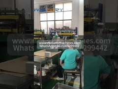 Exchanger de calor personalizable aletas de aluminio máquina para la producción de aletas de enfriador de aceite