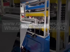 Máquina de estampado de aletas alternas de aluminio de 300 mm de ancho para refrigerador de aceite