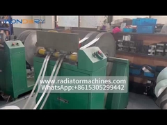 Máquina de fabricación de aletas onduladas de bobina múltiple con servocutter