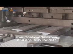 Máquina de fabricación de aletas de aluminio de doble bobina de offset