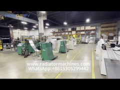 Máquina de estampado de aletas de aluminio de generador de energía para aletas onduladas, de desplazamiento lanzado y planas