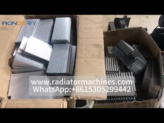 El aluminio, el cobre, el acero inoxidable, el intercambiador de calor, el enfriador, las aletas del calentador