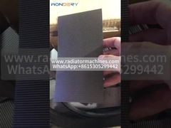 max 600 mm de ancho y 1 mm de altura de intercambiador de calor de acero inoxidable con aletas onduladas