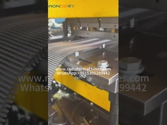 Máquina de fabricación de aletas de radiador con persianas de aluminio, prensa de estampado de aletas