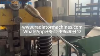 High-Efficiency Fin Stamping Machine – Offset Aluminum Heat Exchanger Fin Making Machine in Action
