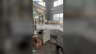Máquina prensadora de aletas compensadas de bobinas múltiples | Máquina de fabricación de aletas, estampado simultáneo de bobinas múltiples